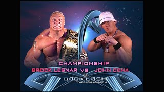 Story of Brock Lesnar vs John Cena  Backlash 2003 [upl. by Hertzog]