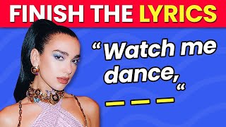 FINISH THE LYRICS  Most Popular TikTok Songs EVER 🎵 Music Quiz [upl. by Kirbee]