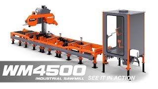 WM4500 Industrial Sawmill in Action  WoodMizer [upl. by Asertal]