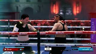 Undisputed RTX 3090ti Katie Taylor vs Jessica Mccaskill KO [upl. by Nlocnil]