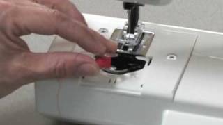 Janome Sew Mini Sewing Machine Part 2  Threading the Machine [upl. by Adilen]