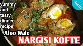 yummy and tasty Aloo Wale Nargisi Kofte  Nargisi Kofte  How to make Aloo Nargisi Kofte at home [upl. by Enidualc34]