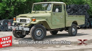 1976 Toyota Land Cruiser FJ45 Pickup  For Sale  MotoeXotica [upl. by Tarabar]