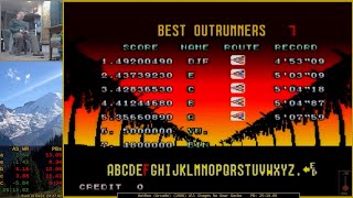 All Stages 2512quot82 🥈 Former World Record  OutRun Arcade 1986 [upl. by Olenolin653]