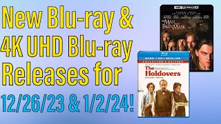 New Bluray amp 4K UHD Bluray Releases for December 26th 2023 amp January 2nd 2024 [upl. by Marshall]