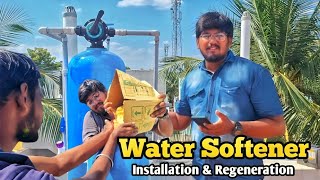 Manual Water Softener In Tamil  Regeneration process amp Installation [upl. by Miner]