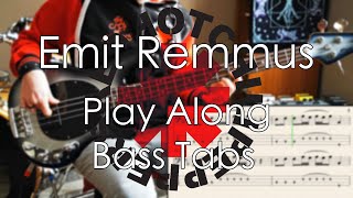 Red Hot Chili Peppers  Emit Remmus  Bass Cover  Play Along Tabs and Notation [upl. by Margetts]