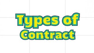 types of contract  business law  commercial law  contract in tamil [upl. by Cordy]