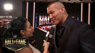 Randy Ortons wife poses question in red carpet bonus interviews WWE Exclusive April 6 2019 [upl. by Ardnasirk]