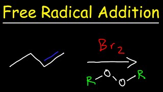 Alkene  HBR  ROOR  Reaction Mechanism [upl. by Eiuqnimod]