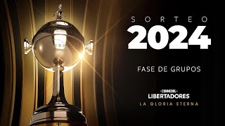 EN VIVO  SORTEO DE LA FASE DE GRUPOS  CONMEBOL LIBERTADORES 2024 [upl. by Eimmak]