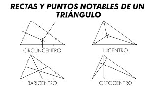 Puntos y Rectas Notables de un Triángulo [upl. by Sammy138]