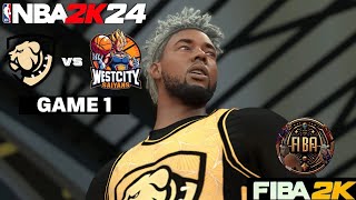 HAD A COMING OUT PARTY BUT HAD TO GET SAVED ON DEFENSE  FIBA 2K Vegas Dawgs vs West City Saiyans [upl. by Sansbury264]