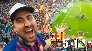 BARCELONA vs REAL MADRID  REACCIÓN EN EL ESTADIO  El Clásico [upl. by Dibru]