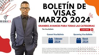 BOLETÍN DE VISAS MARZO 2024  GRANDES AVANCES PARA TODAS LAS CATEGORÍAS [upl. by Anastassia]