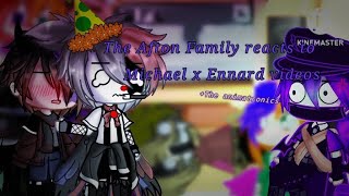 The Afton Familythe animatronics react to Michael x Ennard videos [upl. by Aidnahs]