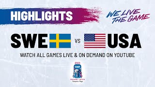 Highlights  Sweden vs USA  2023 IIHFWorlds [upl. by Emerson]