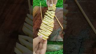 Potato chips snacks recipe Bengali viralvideo viralfood [upl. by Nefets692]