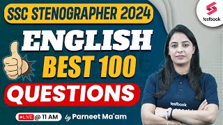 SSC STENO 2024 English Classes  SSC Stenographer English PYQs  Day 2 with Parneet Maam [upl. by Hachmann]