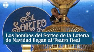 Los bombos del Sorteo de la Lotería de Navidad llegan al Teatro Real con protocolo antiCovid [upl. by Lisk]