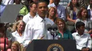 President Barack Obama speaks at Macomb Community College [upl. by Adyht]