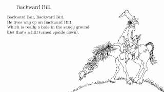 Shel Silverstein Backward Bill from A Light in the Attic [upl. by Verbenia]