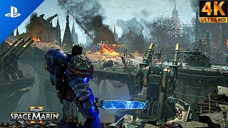 Alian Army VS Titus Marines  Warhammer 40K Immersive Gameplay  4K 60FPS [upl. by Erdreid]