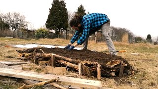 Hügelbeet Anlegen DIY  Knoblauch amp Tüfteln am Stufenbeet und Sitzbank  🎬 Folge 012 [upl. by Trixy189]