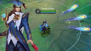 Wild Rift Stargazer Twisted Fate Skin Gameplay [upl. by Aytida]