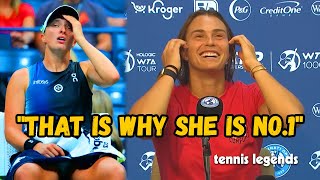 Sabalenka After Beating Swiatek quotThat is WHY she is No1quot  Cincinnati 2024 [upl. by Duquette63]