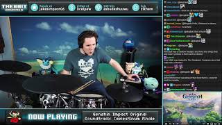 The8BitDrummer plays quotCaelestinum Finale Termini Stormterror  Dvalins Themequot — Genshin Impact [upl. by Mccallion667]