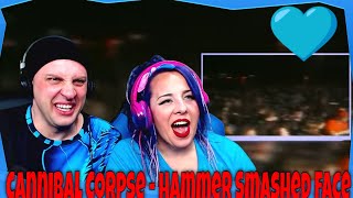 Cannibal Corpse  Hammer Smashed Face  THE WOLF HUNTERZ Reactions [upl. by Reginnej]