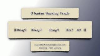 D Ionian Mode Backing Track [upl. by Nugesulo]