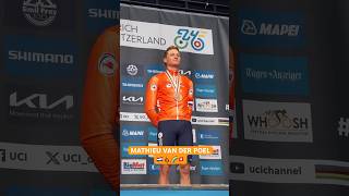 🇳🇱Mathieu Van Der Poel🇳🇱 TERCERO DEL MUNDO 🌈🥉 nederlands cycling zurich bike worldcup [upl. by Ahsoyem]