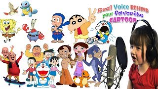 REAL 🎤 VOICE 🎤 BEHIND YOUR ALL FAVORITE CARTOON CHARACTERS ☺️  REAL VOICE BEHIND CARTOON [upl. by Ivatts]