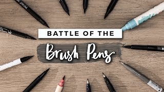 Which Brush Pen is the Best  STATIONERY SHOWDOWN [upl. by Donny]