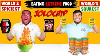 JOLOCHIP CHALLENGE  Super Spicy Korean Noodles Challenge  Sour Candy Challenge  Viwa Food World [upl. by Luy]