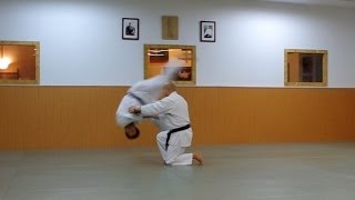 Techniki aikido  Royote Mochi Juji Nage [upl. by Aihsenal]