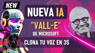 VALLE NUEVA IA textovoz de Microsoft  COPIA una VOZ en 3 SEGUNDOS [upl. by Deelaw626]