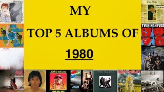 My Top 5 Albums of 1980 [upl. by Narret]