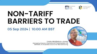 WEBINAR Non Tariff Barriers to Trade [upl. by Isewk]