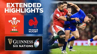 Wales v France  Extended Highlights  2022 Guinness Six Nations [upl. by Kelby]