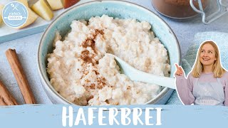 Haferbrei 🥣🌾 in 10 Minuten zubereitet  Porridge Grundrezept oatmeal bowl  Einfach Backen [upl. by Godber]