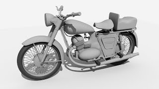 How to model a Motor Bike in Autodesk Maya part 4 of 4 [upl. by Ellekim]