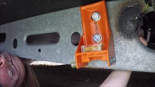 Installing a Kojack Jacking point onto the Eriba Feeling caravan [upl. by Yramesor]