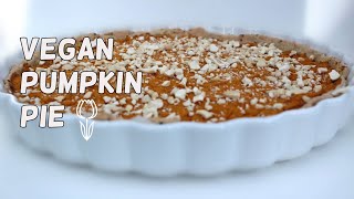 Recipe vegan  pumpkin pie  tarte au potimarron  ENFR [upl. by Eerb942]