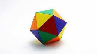 ORIGAMI ICOSAHEDRON Jo Nakashima  Deltahedron [upl. by Picco]