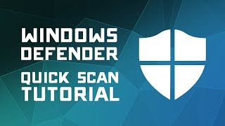 How to Scan for Viruses with Windows Defender  Windows 10 Tutorial [upl. by Barry]