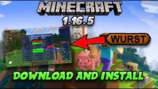 Minecraft Hile Wurst Client İndirme Detaylı Anlatım  18  1165 [upl. by Wilser]