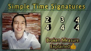 Grade 6 MusicSimple Time Signatures2 4 3 4 and 4 4 Broken Measure Explained [upl. by Racklin]